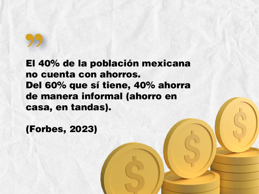 Es una estadística de la revista Forbes de la población mexicana que ahorra, y qué tipo de ahorro hacen.